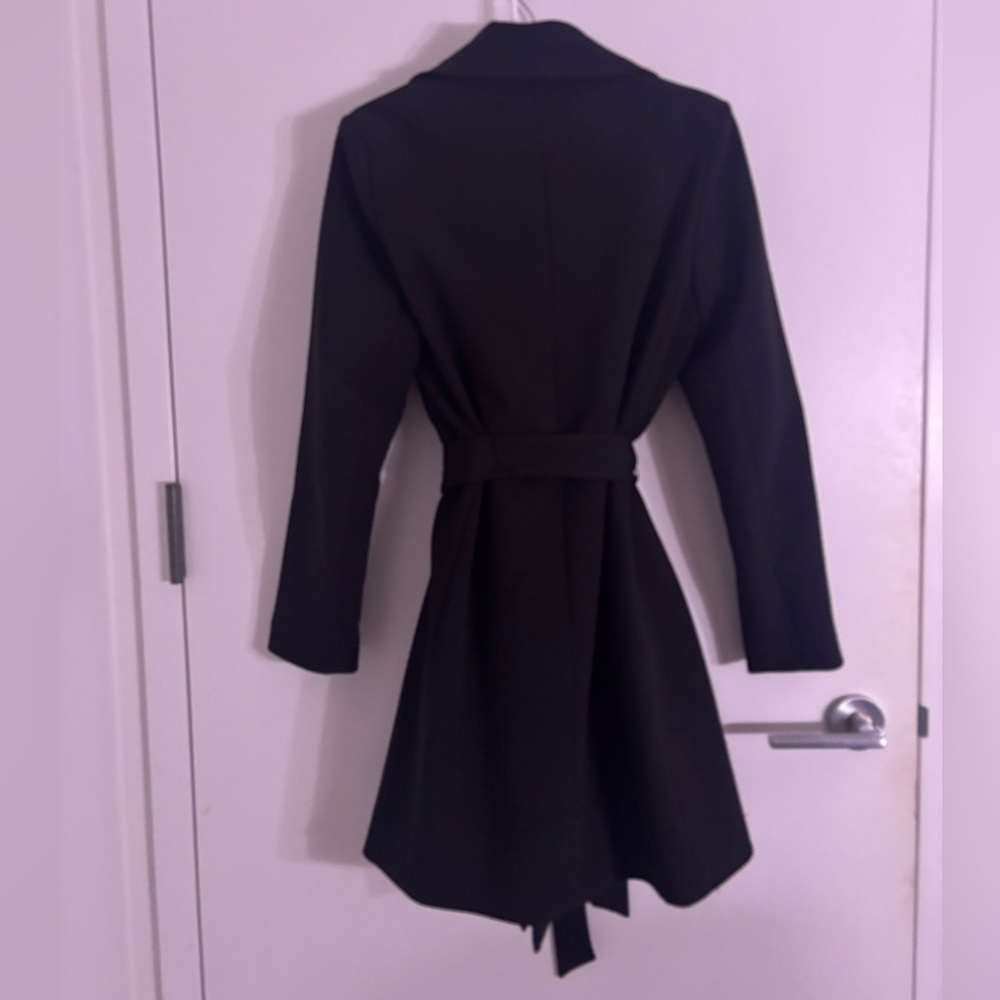 Lauren Women's Ralph Lauren Crepe Belted Wrap Coat - Picture 5 of 8